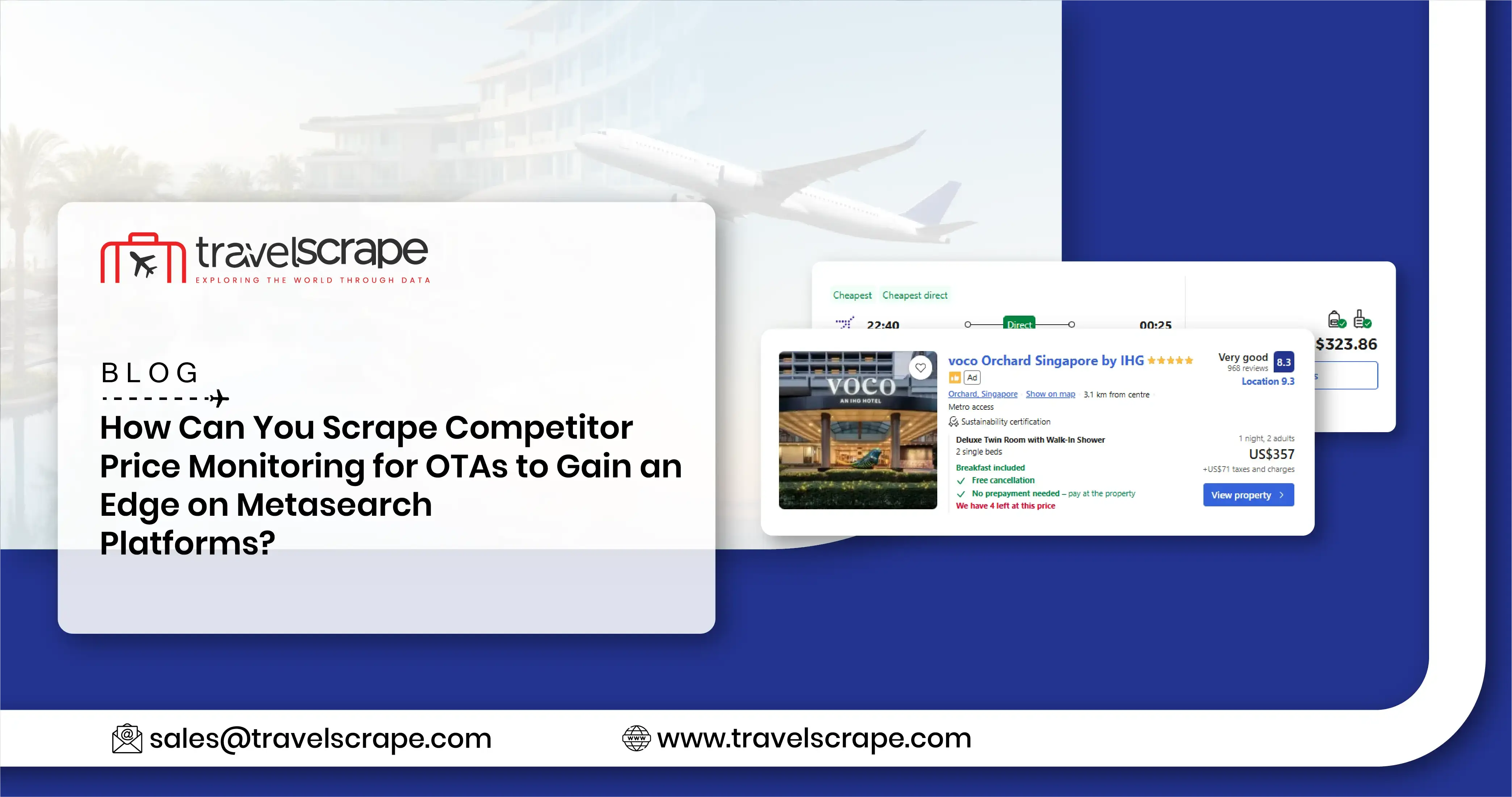 Scrape Competitor Price Monitoring for OTAs for Market Trends